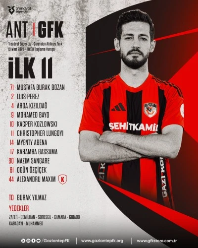 Antalyaspor-Gaziantep FK! CANLI