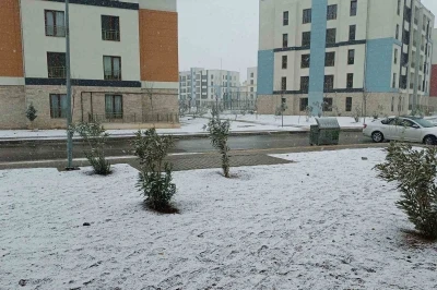 Araban&rsquo;daki kar yağışı kuraklık korkusunu sonlandırdı, &ccedil;ift&ccedil;inin y&uuml;z&uuml;n&uuml; g&uuml;ld&uuml;rd&uuml;
