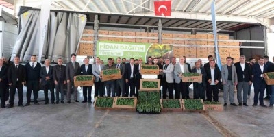 Arabanlı karpuz &uuml;reticisi &ccedil;ift&ccedil;ilere y&uuml;zde 50 hibeli fide desteği
