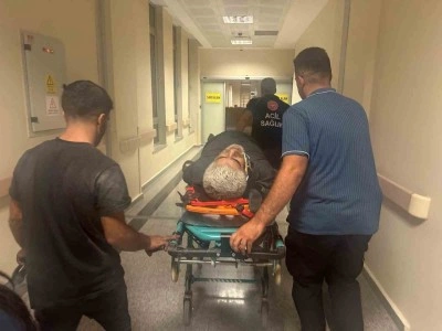 Araç bakım kanalına düşerek yaralandı