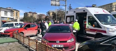 Ara&ccedil; i&ccedil;erisindeki k&ouml;pek &uuml;zerine atlayınca direksiyon hakimiyetini kaybetti
