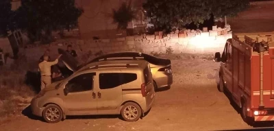 Ara&ccedil; motoruna giren kedi kurtarıldı
