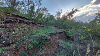 Araziler parçalandı, evler yamuldu: Taş ocağı mahalleyi yok etmeye başladı

