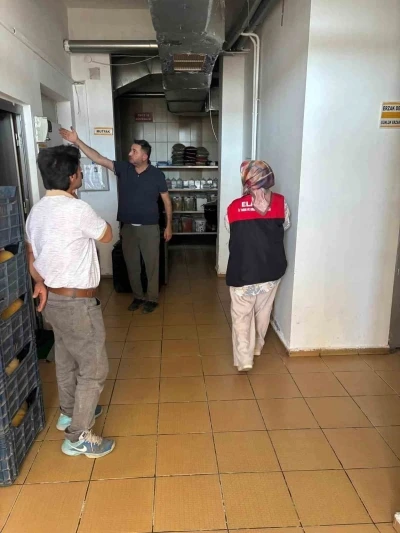 Arıcakta gıda üretim yerlerine  denetim
