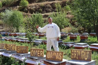 Arılarına yazmayı öğretti
