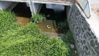 Arnavutköy’de dere yatağındaki kirlilik endişelendiriyor
