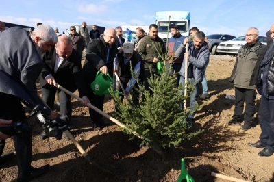Arnavutköy’de Gazze için 10 bin fidan dikildi
