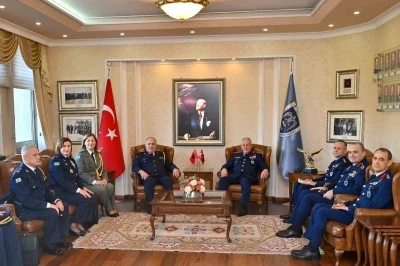 Arnavutluk Hava Kuvvetleri Komutanı Ferdinant Dimo&rsquo;dan, T&uuml;rk Hava Kuvvetleri Komutanlığına ziyaret

