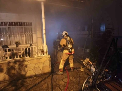 Arsuz&rsquo;da evin bodrumunda yangın &ccedil;ıktı
