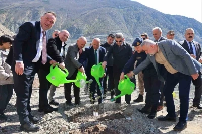 Artvin&rsquo;de 450 Butko zeytini fidanı toprakla buluşturuldu
