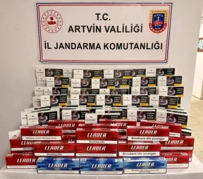 Artvin&rsquo;de ka&ccedil;ak&ccedil;ılıkla m&uuml;cadelede 9 bin 690 paket sigara ele ge&ccedil;irildi
