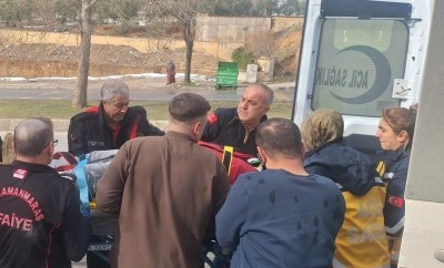 Asans&ouml;r boşluğuna d&uuml;şen şahıs kurtarıldı