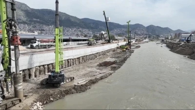 Asi Nehri ıslah ve taşkın &ouml;nleme projesinde &ccedil;alışmalar s&uuml;r&uuml;yor
