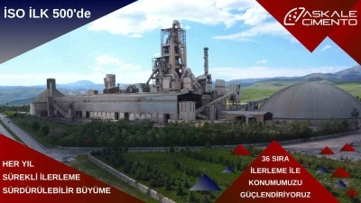 Aşkale &Ccedil;imento rekor tazeledi: İSO 500&rsquo;de 36 basamak yukarı &ccedil;ıktı

