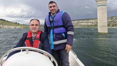 Aslanapa Kaymakamı Tosun, Kureyşler Barajı&rsquo;nda su &uuml;r&uuml;nleri denetimine katıldı
