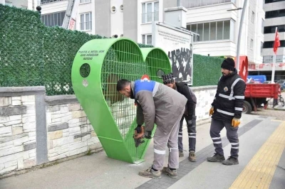 Atakum&rsquo;a doğa dostu geri d&ouml;n&uuml;ş&uuml;m kutuları
