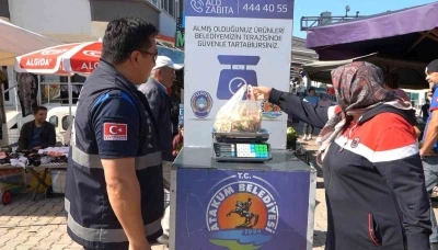 Atakum Belediyesi’nden semt pazarlarında tartı hizmeti
