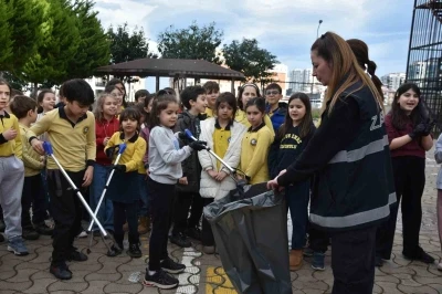 Atakum&rsquo;da &ccedil;ocuklardan &ccedil;evre temizliği konusunda anlamlı etkinlik
