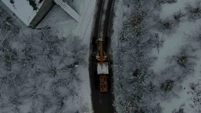 Atakum kırsalında kar mesaisi
