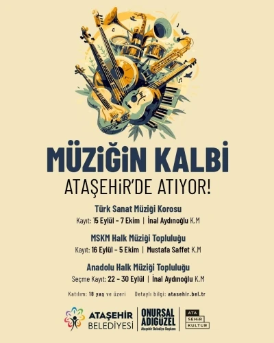 Ataşehir’de Kış Sanat Eğitimleri için kayıtlar başlıyor
