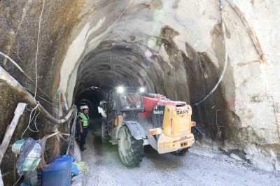 Atık su t&uuml;neli projesinde kazı &ccedil;alışmaları y&uuml;zde 92&rsquo;ye ulaştı
