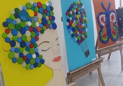 Atıkları sanat eserine d&ouml;n&uuml;şt&uuml;rd&uuml;ler
