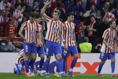 Atletico Madrid, Şampiyonlar Ligi&rsquo;nde son 16 turuna y&uuml;kseldi
