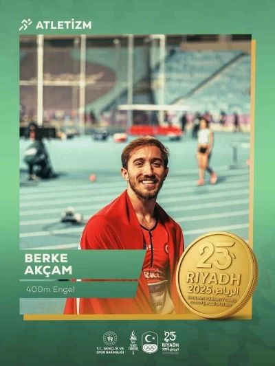 Atletizmde Berke Akçam’dan altın madalya
