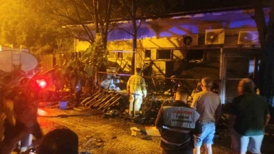 Avşa Adası&rsquo;nda depoda &ccedil;ıkan yangın s&ouml;nd&uuml;r&uuml;ld&uuml;
