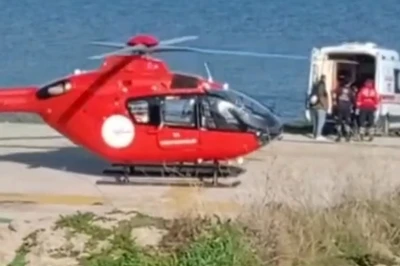Avşa Adası&rsquo;nda rahatsızlanan vatandaş ambulans helikopterle sevk edildi

