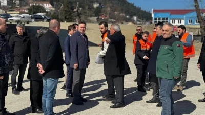 Ayancık&rsquo;ta kavşak &ccedil;alışmaları
