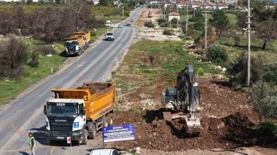 Aydın B&uuml;y&uuml;kşehir, Akb&uuml;k&rsquo;te yol yenileme &ccedil;alışmalarını s&uuml;rd&uuml;r&uuml;yor
