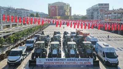 Aydın B&uuml;y&uuml;kşehir Belediyesi filosuna 22 yeni ara&ccedil; takviyesi

