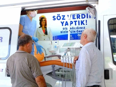 Aydın B&uuml;y&uuml;kşehir Belediyesi Mobil Ağız ve Diş Sağlığı Klinikleri&rsquo;ne vatandaşlardan yoğun ilgi
