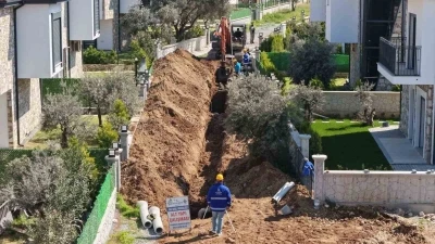 Aydın B&uuml;y&uuml;kşehir&rsquo;den Davutlar&rsquo;da altyapı yatırımı
