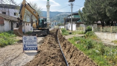 Aydın B&uuml;y&uuml;kşehir&rsquo;in il&ccedil;elerde altyapı yatırımlarını s&uuml;r&uuml;yor
