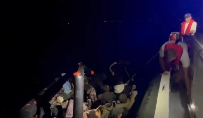 Aydın’da 38 düzensiz göçmen kurtarıldı
