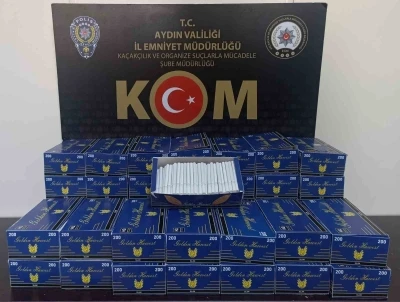 Aydın’da 8 bin 600 doldurulmuş makaron ele geçirildi
