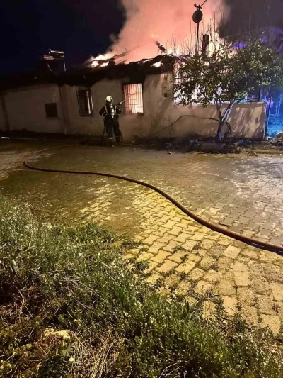 Aydın&rsquo;da bir evde yangın &ccedil;ıktı
