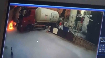 Aydın’da faciadan dönüldü: Sıvı oksijen tankı dolumu sırasında yangın çıktı
