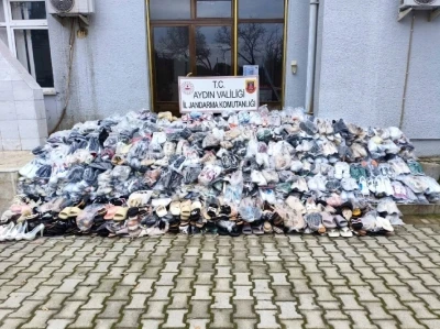 Aydın&rsquo;da ka&ccedil;ak ayakkabı operasyonu
