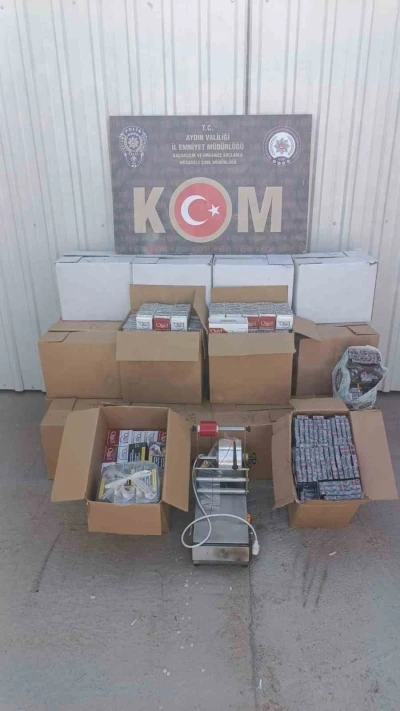Aydın’da kaçak sigara operasyonu: 260 bin dolu makaron ele geçirildi
