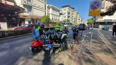 Aydın’da motosiklet sürücüleri denetlendi
