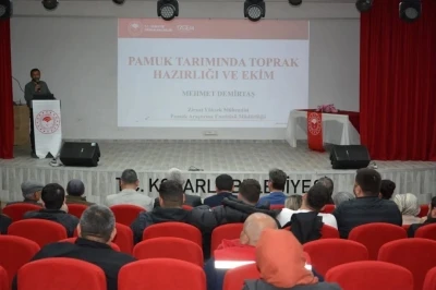 Aydın&rsquo;da pamukta eğitim seferberliği başladı
