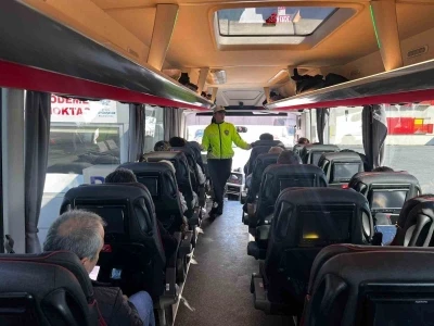 Aydın&rsquo;da polis ekiplerinden terminalde hayati uyarı
