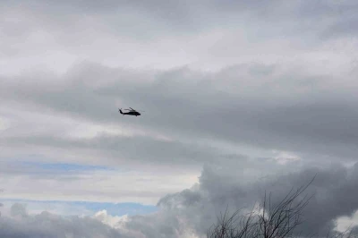 Aydın&rsquo;da sel mağduru vatandaş helikopterle kurtarıldı

