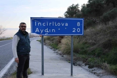 Aydın&rsquo;da trafik levhaları kurşunların hedefi oldu
