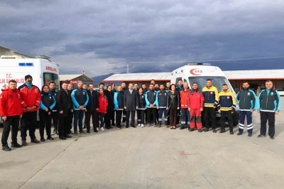 Aydın&rsquo;da UMKE personeline ambulans s&uuml;r&uuml;ş g&uuml;venliği eğitimi
