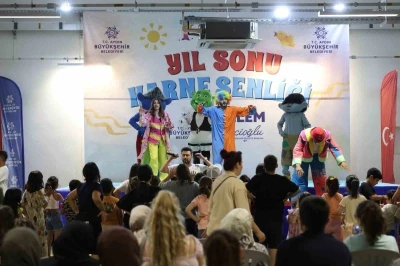 Aydın&rsquo;da yıl sonu karne şenliği başladı
