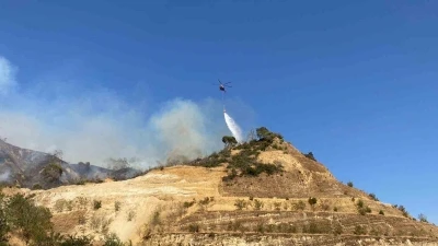 Aydın’daki yangını söndürme çalışmaları sürüyor
